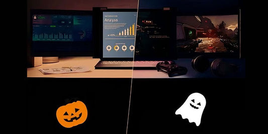 How about a Halloween with a triple monitor? - fopomonitor
