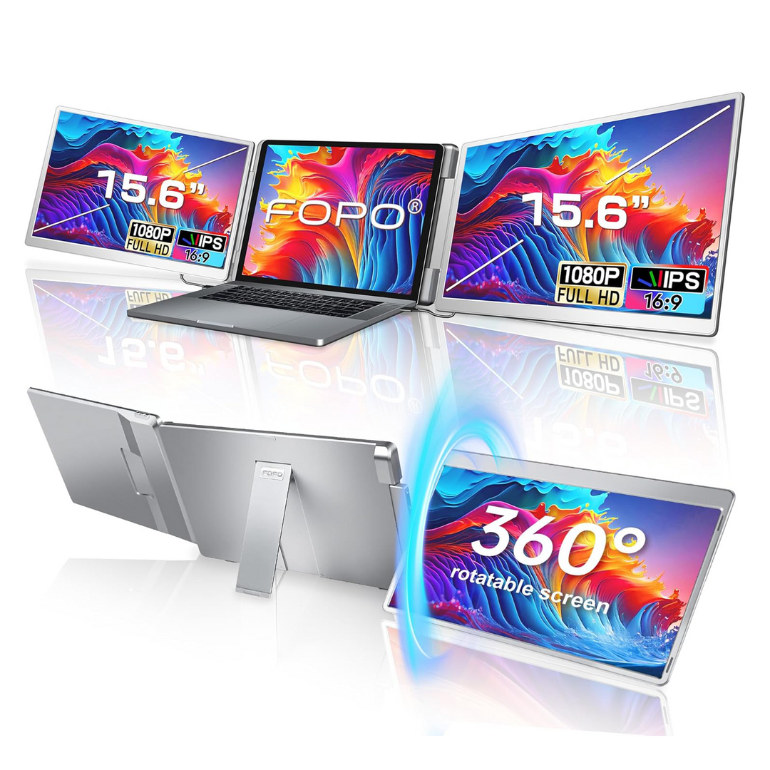 FOPO 15.6 Inch Triple Monitor