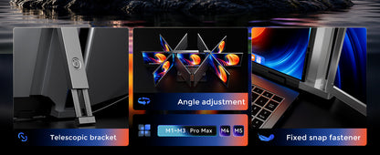 FOPO S1 14-Inch Dual-Screen Laptop Extender | 1080P Portable Monitors