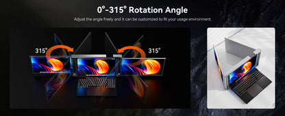 FOPO S1 14-Inch Dual-Screen Laptop Extender | 1080P Portable Monitors