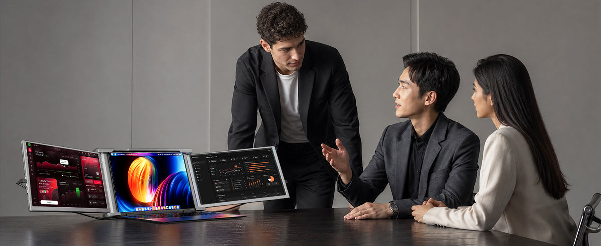 FOPO S1 14-Inch Dual-Screen Laptop Extender | 1080P Portable Monitors