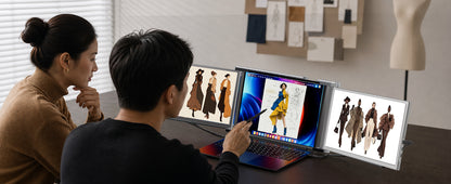 FOPO S1 14-Inch Dual-Screen Laptop Extender | 1080P Portable Monitors