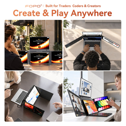 FOPO® Laptop Screen Extender Series | Portable Multi-Screen Workstations for Ultimate Productivity