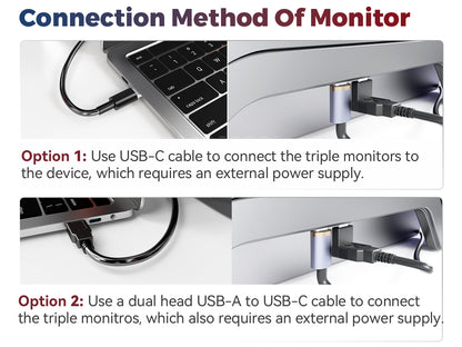 FOPO S788 16" Triple Laptop Screen Extender – 1920×1200 FHD IPS Portable Monitor