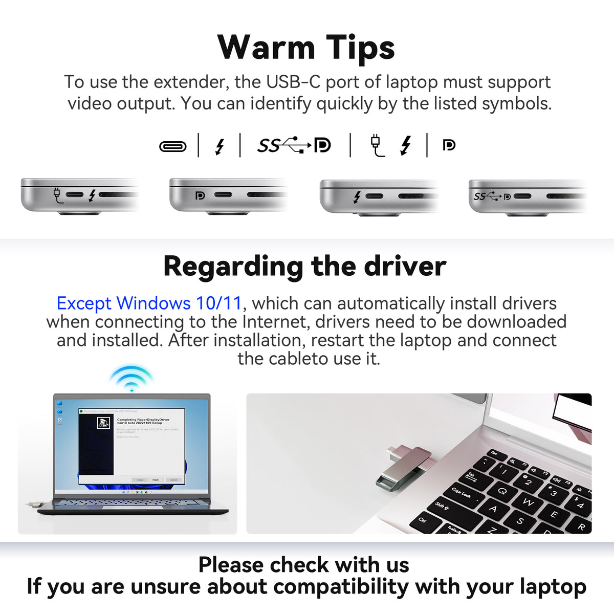FOPO S788 16" Triple Laptop Screen Extender – 1920×1200 FHD IPS Portable Monitor