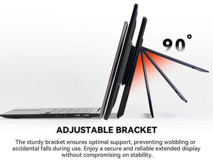 FOPO® S9G Dual 16" Laptop Screen Extender | Detachable 1200P IPS Monitors